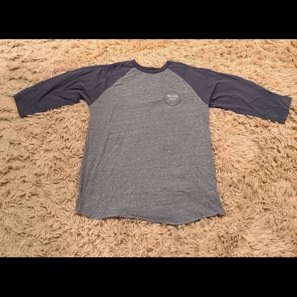 Brixton Gray and Navy T-Shirt